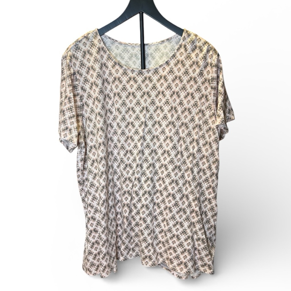 Pure Jill Scoop-neck Elliptical Tee